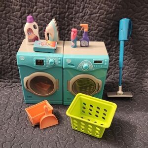 Our Generation Washer, Dryer And Other Cleaning Supplies